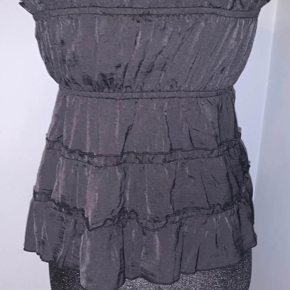 NEW- FUN & Elegant Black Ruffled Camisole Top All In One! - Picture 11 of 13